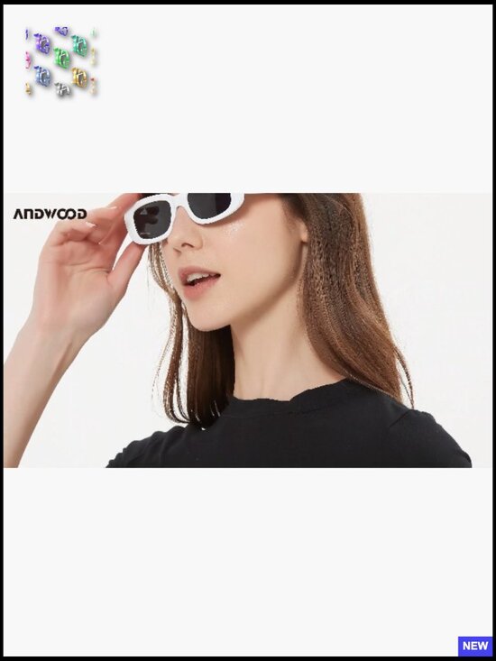 Retro Square Sunglasses Y2K 90s Vintage Fun UV Protection Trendy Sun Glasses
